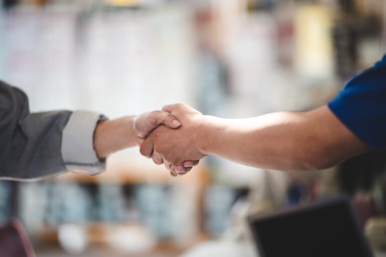 garage business service, client customer person make a payment with credit card or money to buy