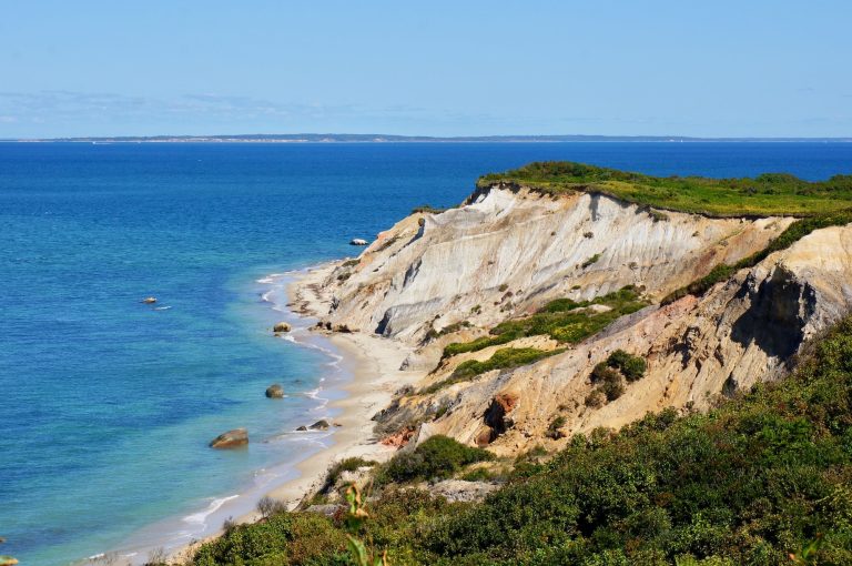 Gay Head Cliffs and ocean view from Martha’s Vineyard.